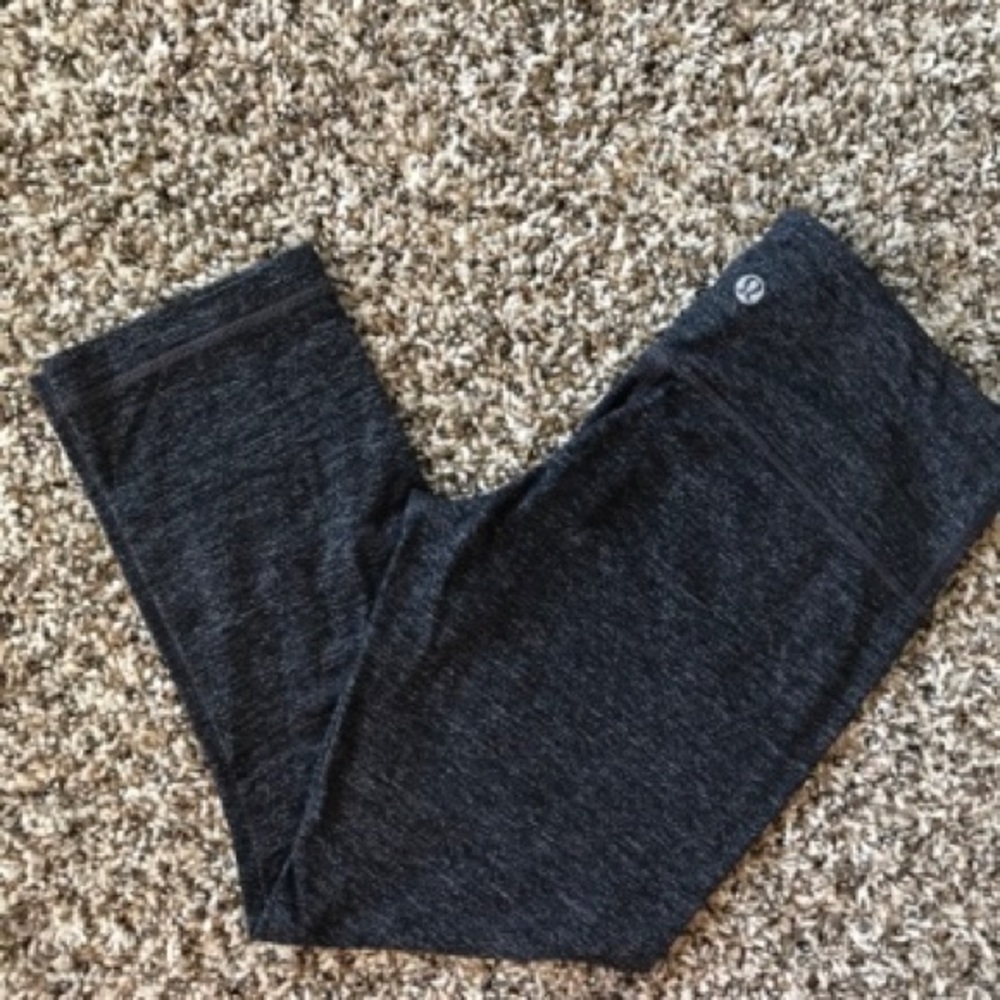 Lululemon Charcoal Grey Wunder Under Crop